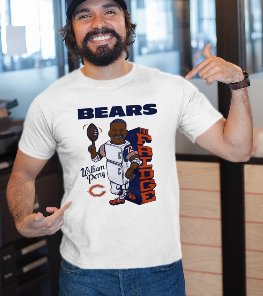 Chicago Bears William Perry The Fridge 72 Football T-Shirt