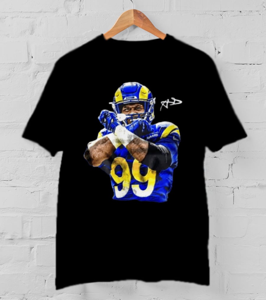 Aaron Donald Los Angeles Rams 99 The Return Signature NFL Football Star T-Shirt