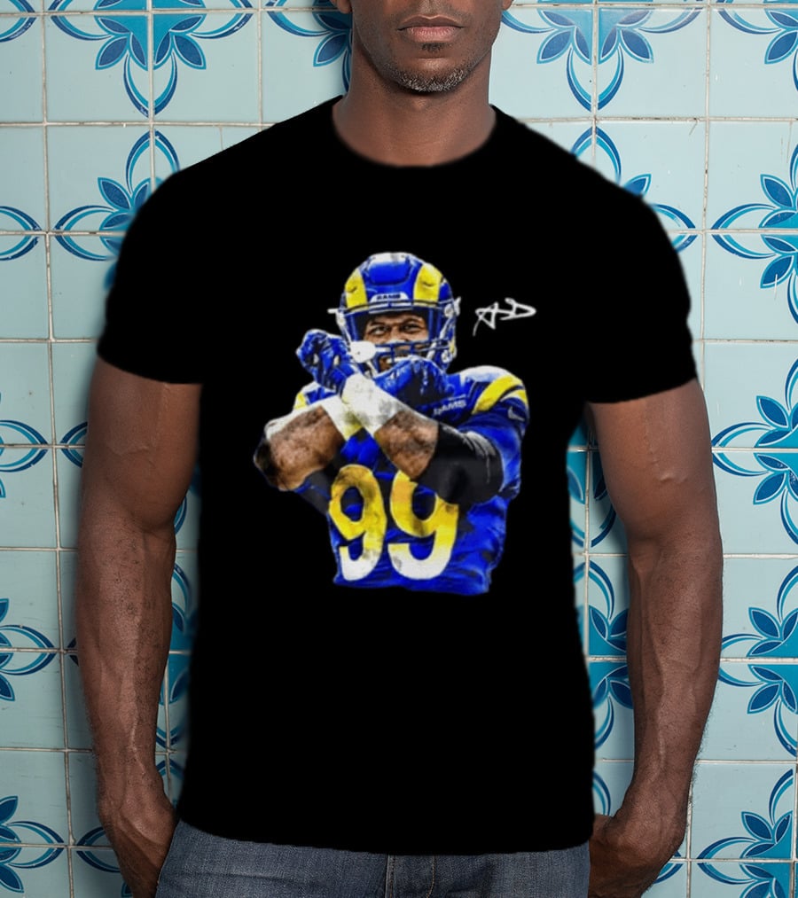 Aaron Donald Los Angeles Rams 99 The Return Signature NFL Football Star T-Shirt