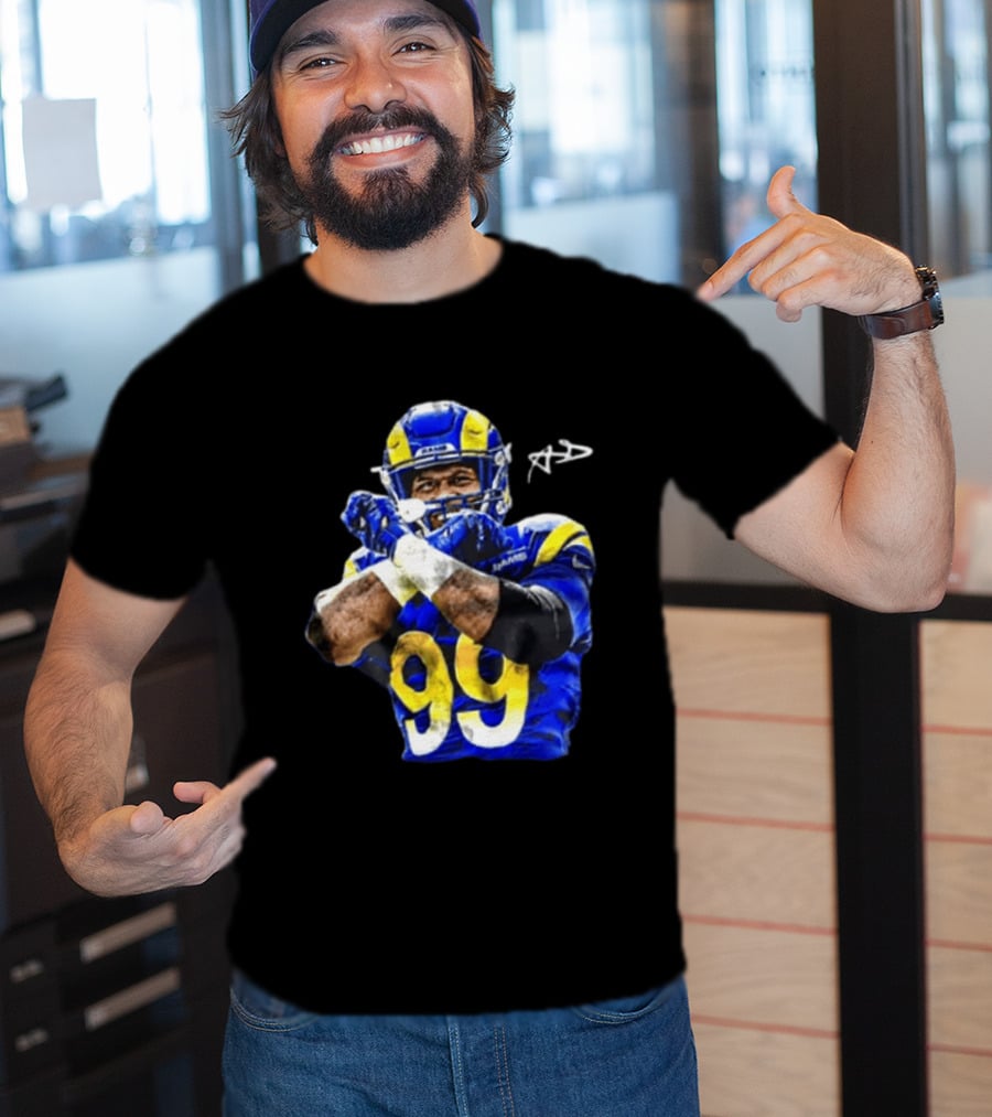Aaron Donald Los Angeles Rams 99 The Return Signature NFL Football Star T-Shirt
