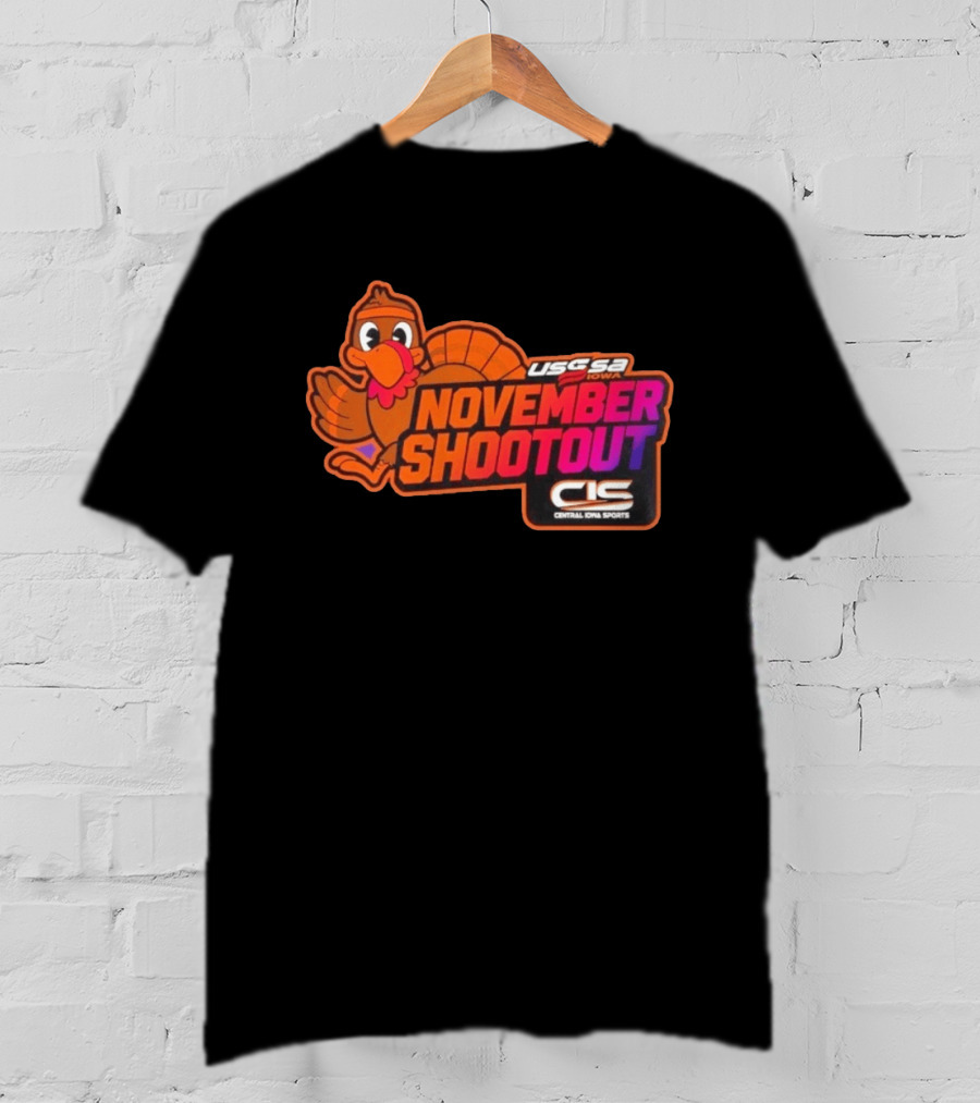 USSSA Iowa November Shootout CIS Central Iowa Sports Turkey 2026 T-Shirt
