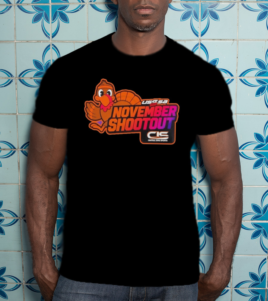 USSSA Iowa November Shootout CIS Central Iowa Sports Turkey 2026 T-Shirt