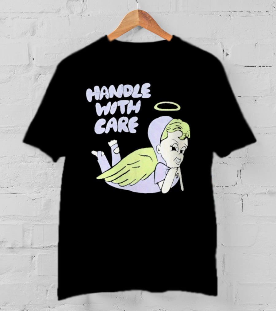 Handle With Care Angel Pastel Halo Wings T-Shirt