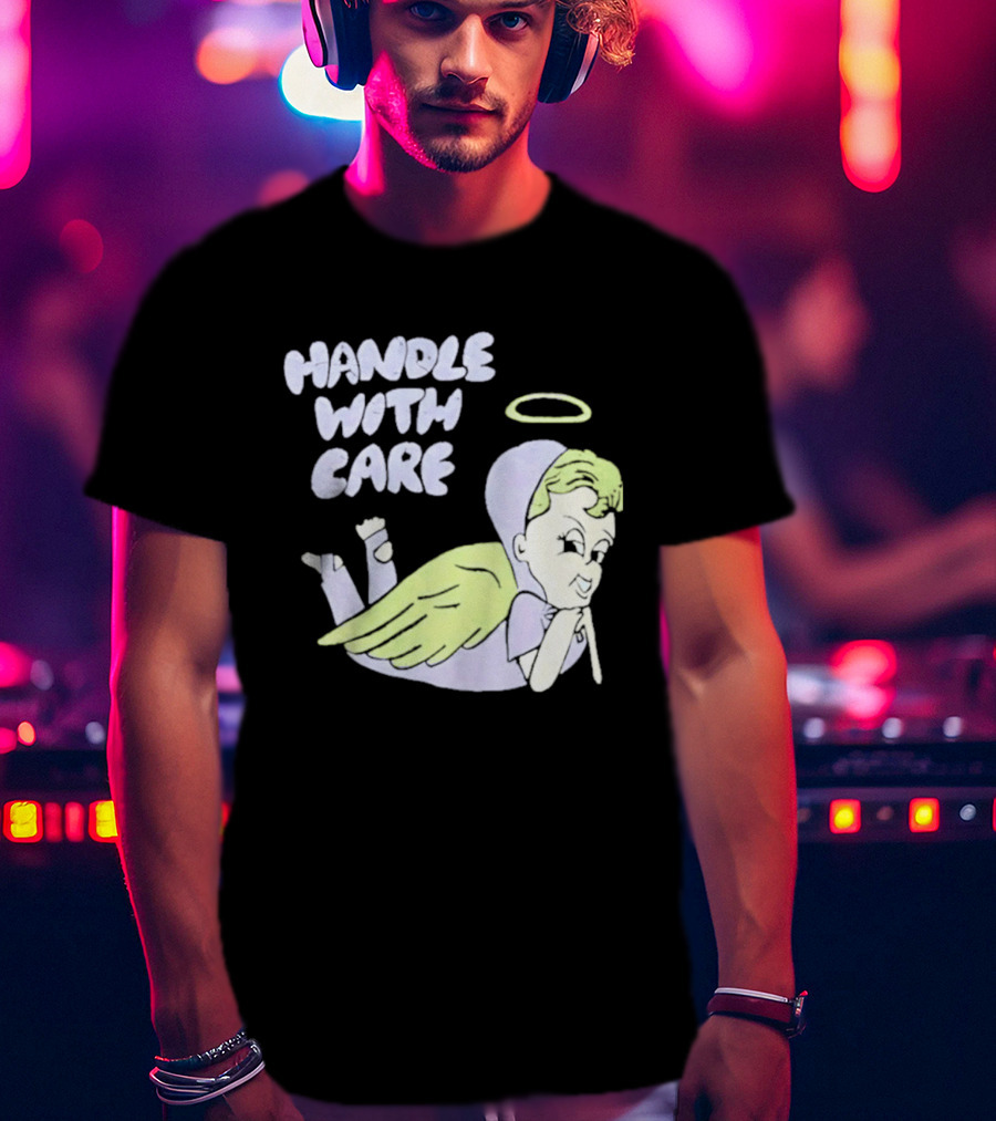 Handle With Care Angel Pastel Halo Wings T-Shirt