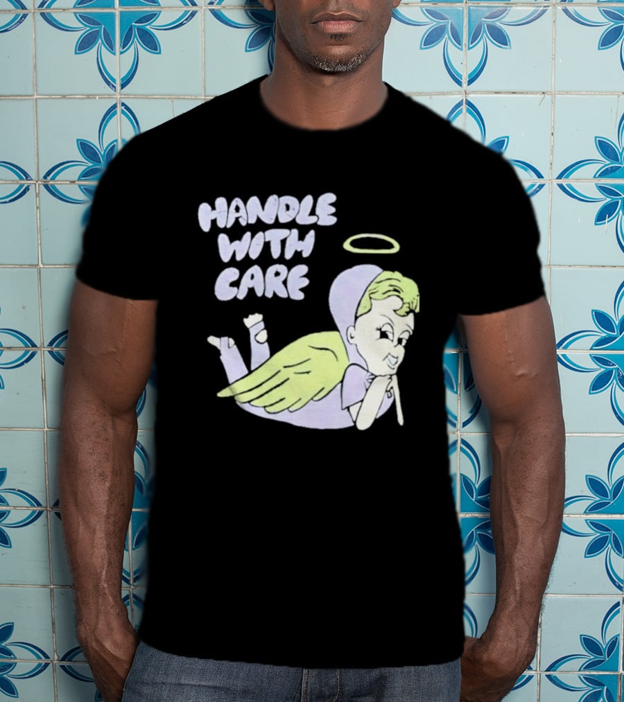 Handle With Care Angel Pastel Halo Wings T-Shirt