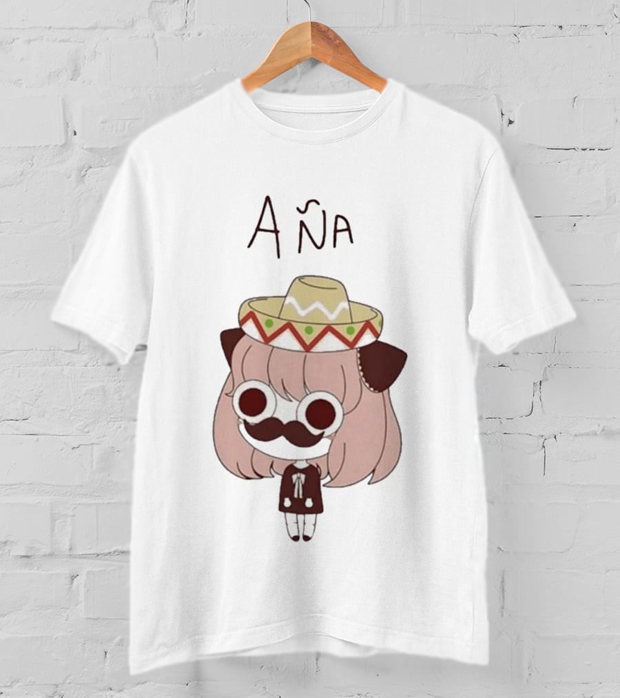 Aña Anya Forger Meme Sombrero Mustache T-Shirt