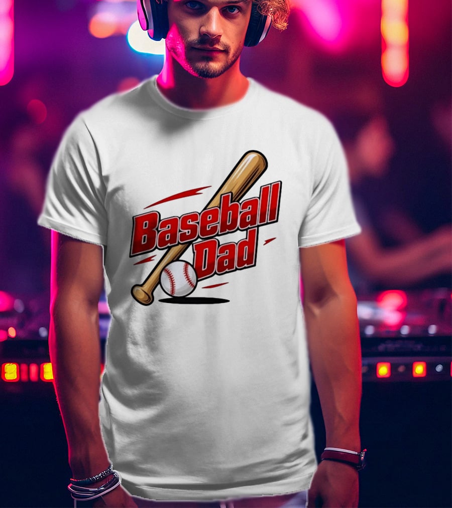 Baseball Dad Bat And Ball Sports T-Shirt