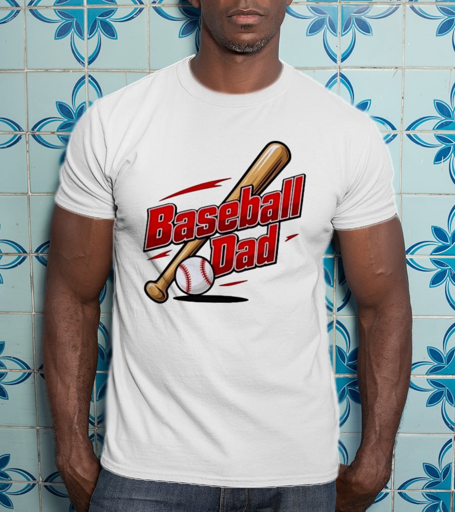 Baseball Dad Bat And Ball Sports T-Shirt