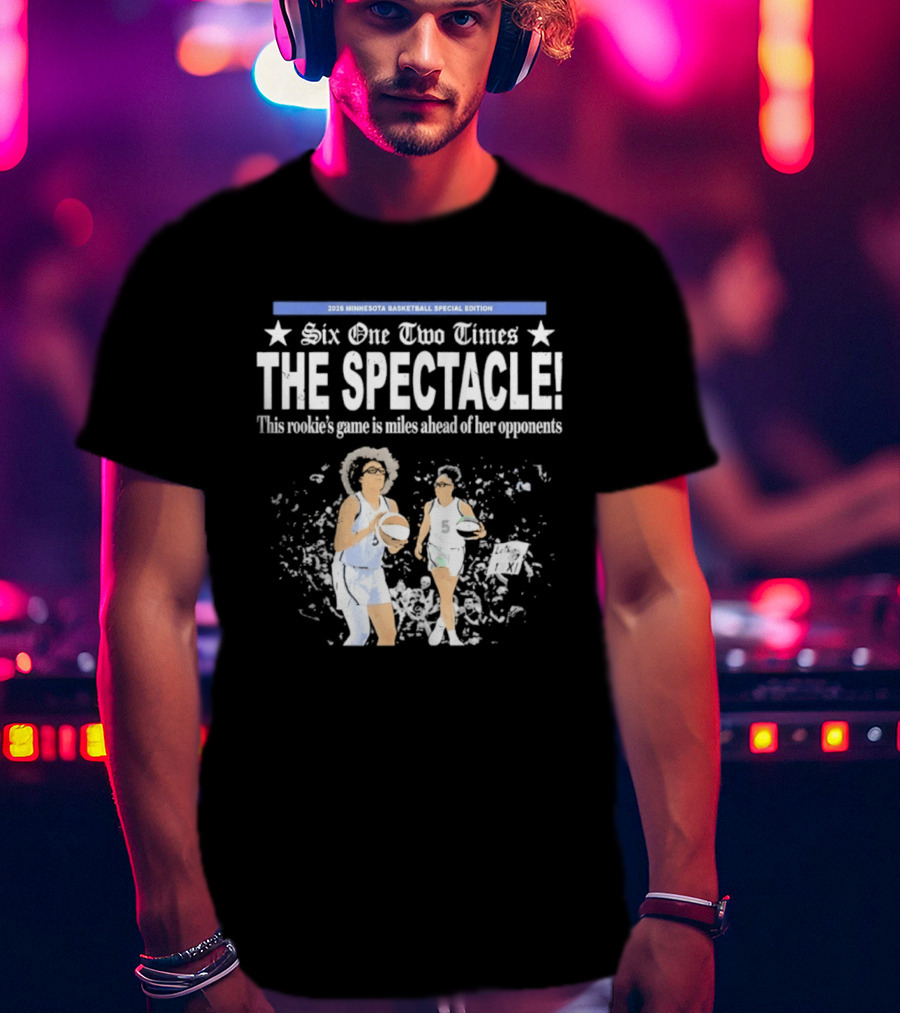 2026 Minnesota Basketball Special Edition Six One Two Times The Spectacle Rookie Game T-Shirt