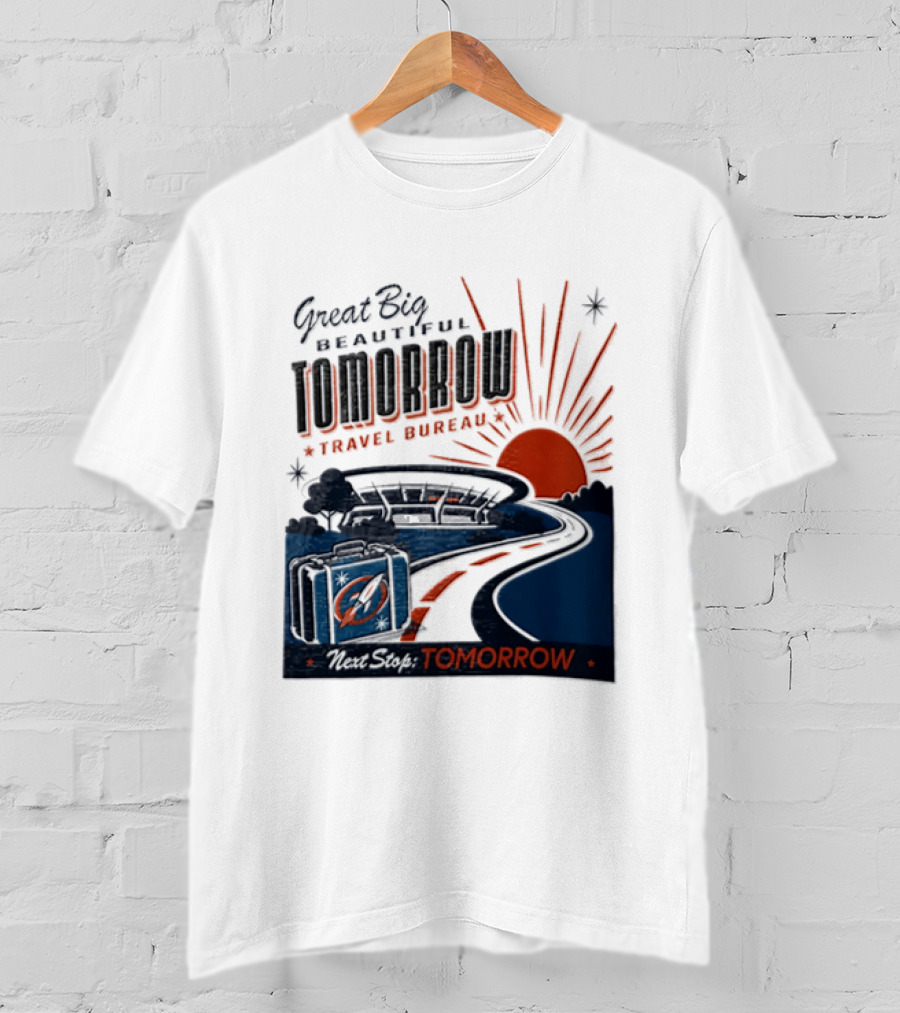 Great Big Beautiful Tomorrow Travel Bureau Tomorrow Carousel T-Shirt