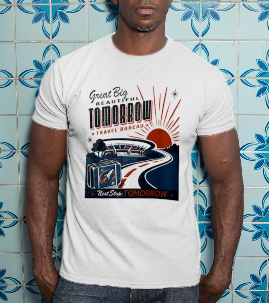 Great Big Beautiful Tomorrow Travel Bureau Tomorrow Carousel T-Shirt
