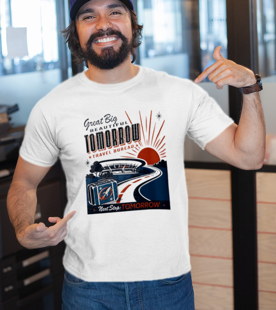 Great Big Beautiful Tomorrow Travel Bureau Tomorrow Carousel T-Shirt
