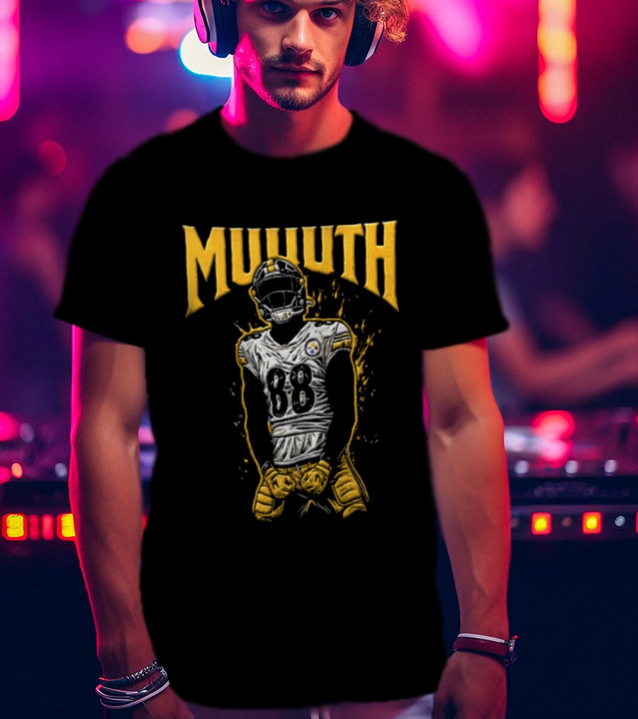 MUUTH Pat Freiermuth 88 Pittsburgh Steelers T-Shirt