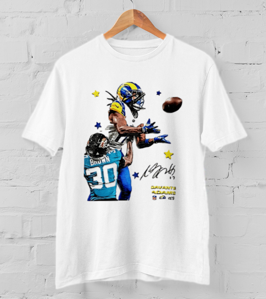 Davante Adams Las Vegas Raiders Brown Football Catch Duel T-Shirt