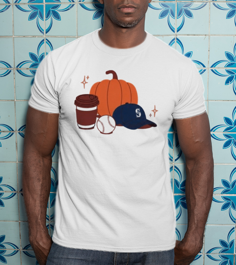 Seattle Mariners Pumpkinpalooza 2026 Coffee Baseball Cap Pumpkin T-Shirt