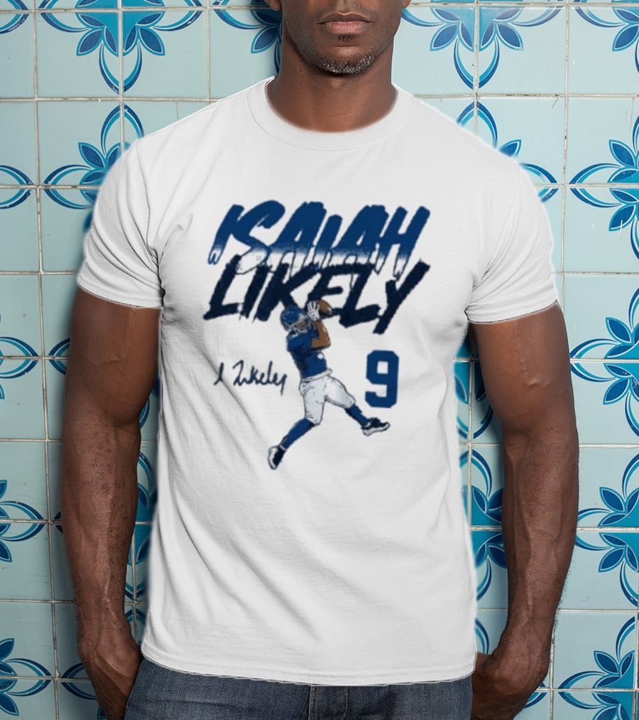 Isaiah Likely Catch Pose 9 New York Giants T-Shirt
