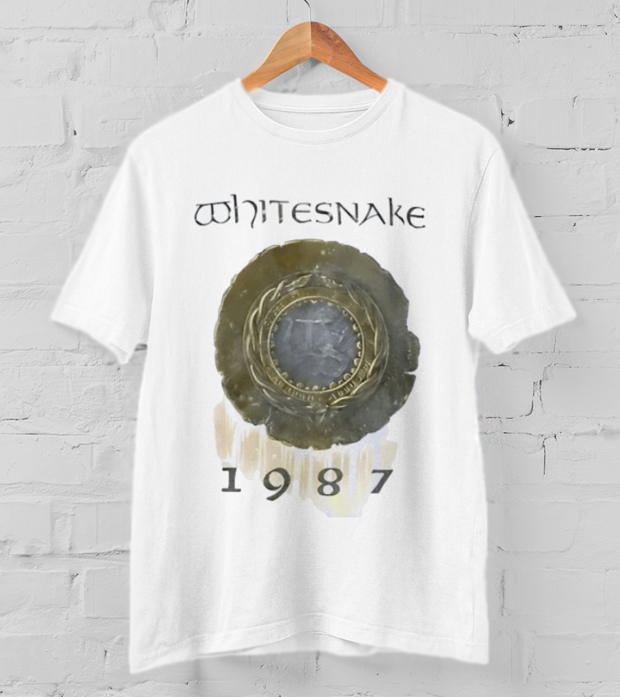 Whitesnake 1987 Album Cover Hard Rock Heavy Metal Band T-Shirt