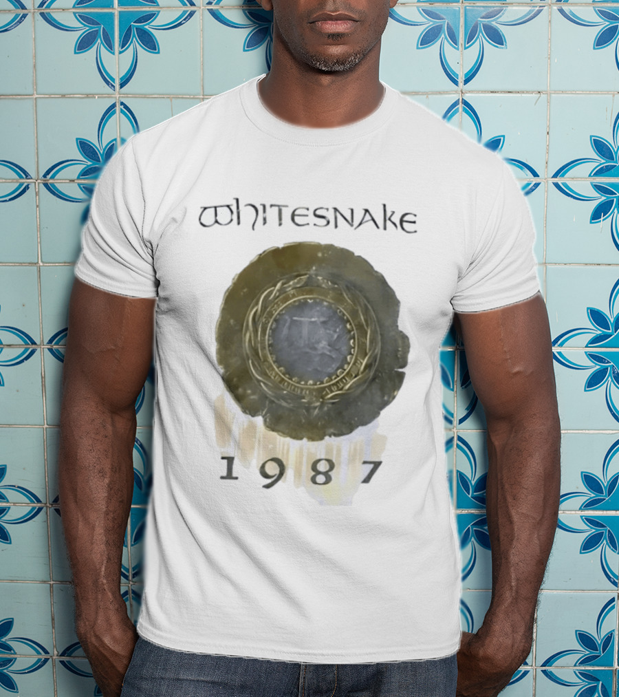 Whitesnake 1987 Album Cover Hard Rock Heavy Metal Band T-Shirt