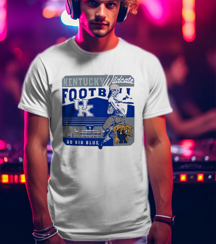 Kentucky Wildcats Football Go Big Blue Kroger Field UK Wildcats T-Shirt