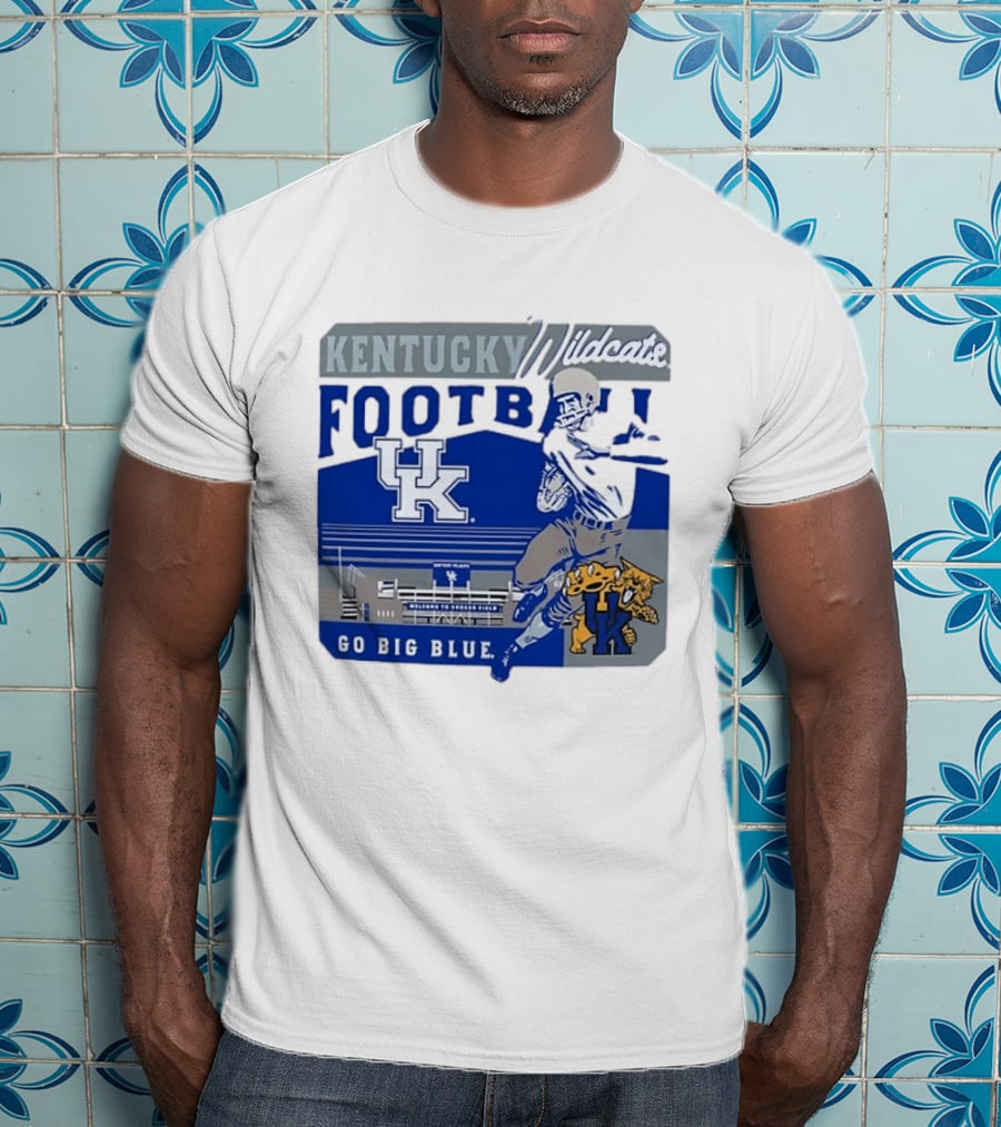 Kentucky Wildcats Football Go Big Blue Kroger Field UK Wildcats T-Shirt