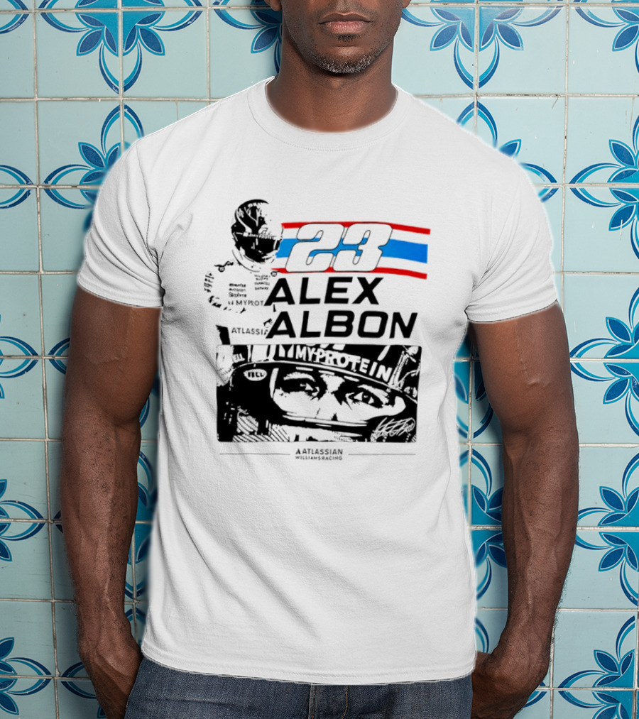 Alex Albon 23 Williams Racing Atlassian Myprotein T-Shirt