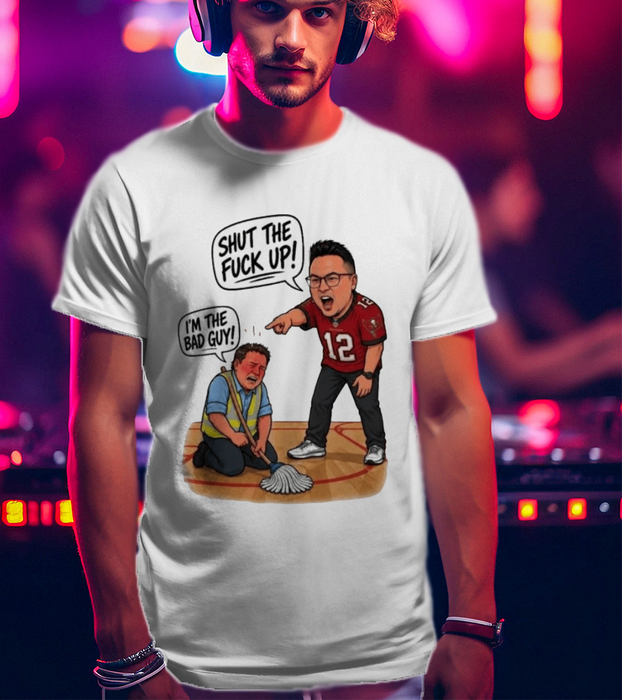 Rico Bosco Shut The Fuck Up I'm The Bad Guy 12 Red Jersey T-Shirt