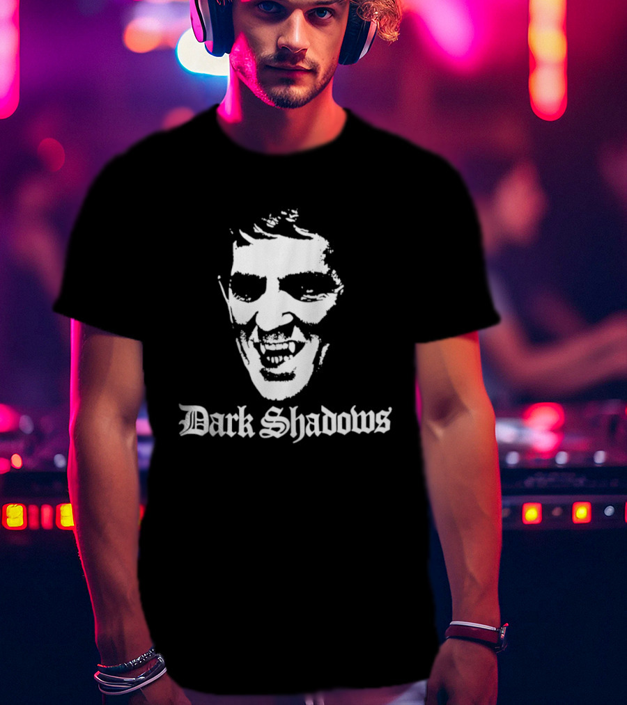 Dark Shadows Barnabas Collins Vampire Face Iconic Series T-Shirt