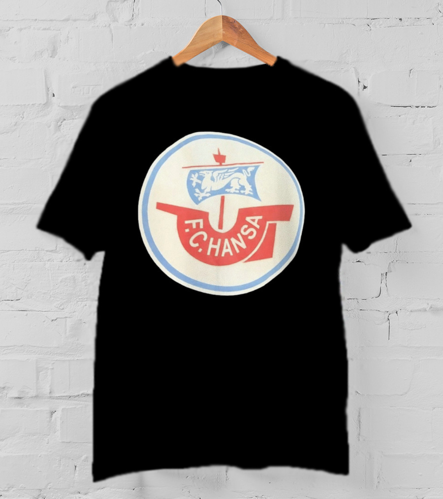 FC Hansa Rostock German Football Crest With Griffin T-Shirt