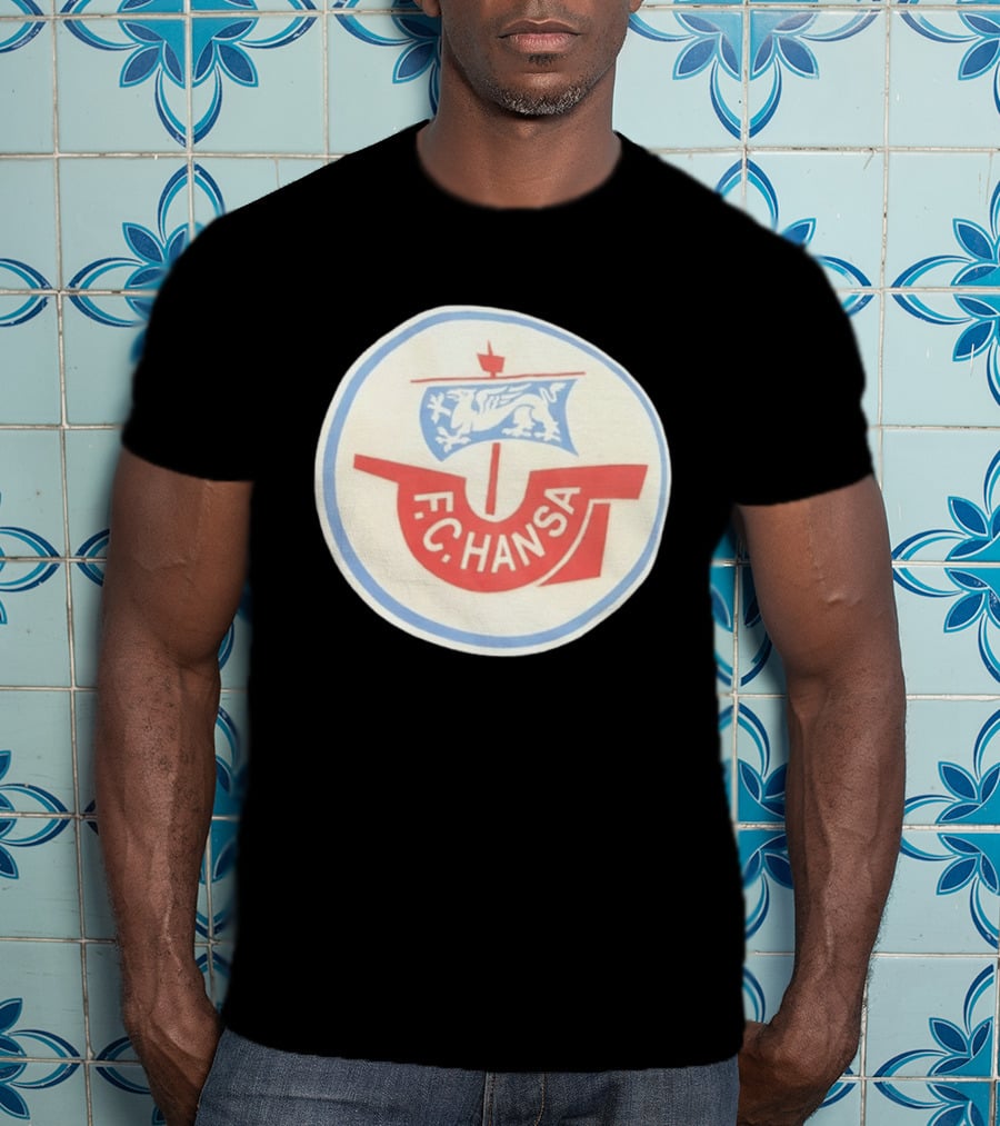 FC Hansa Rostock German Football Crest With Griffin T-Shirt