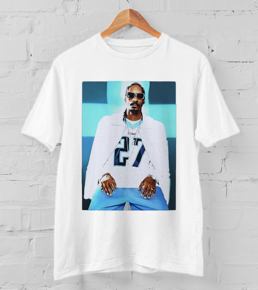 Tennessee Titans 27 Jersey Worn By Snoop Dogg T-Shirt