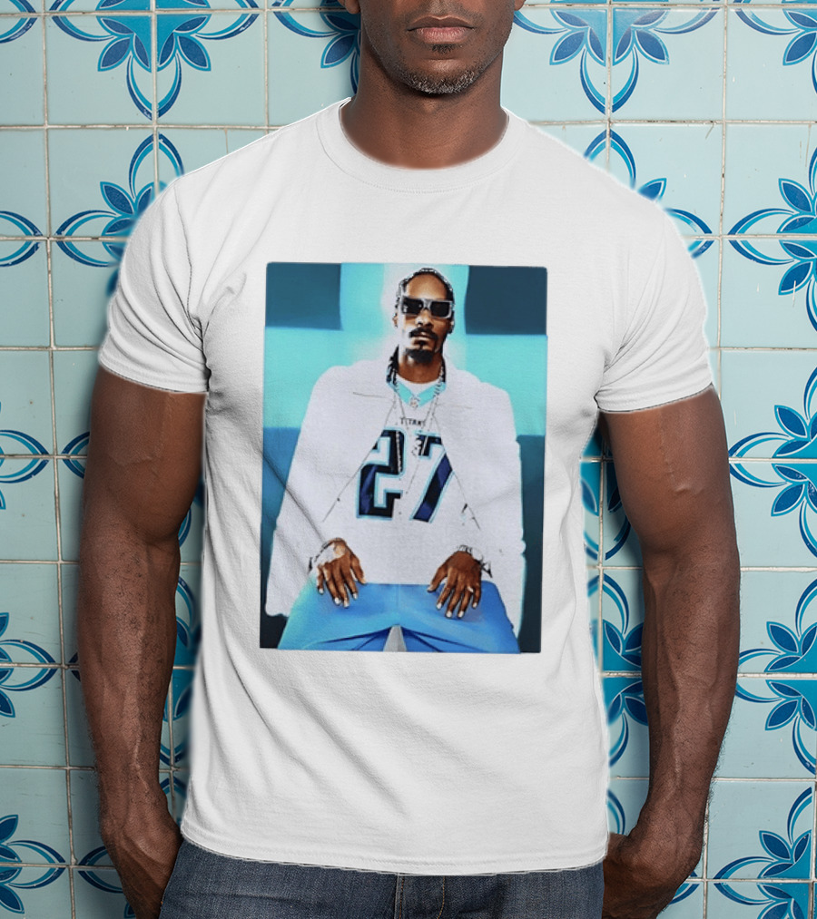 Tennessee Titans 27 Jersey Worn By Snoop Dogg T-Shirt