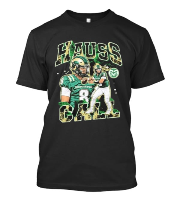 Hauss Call Colorado State Rams Number 8 Football Player Collage T-Shirt