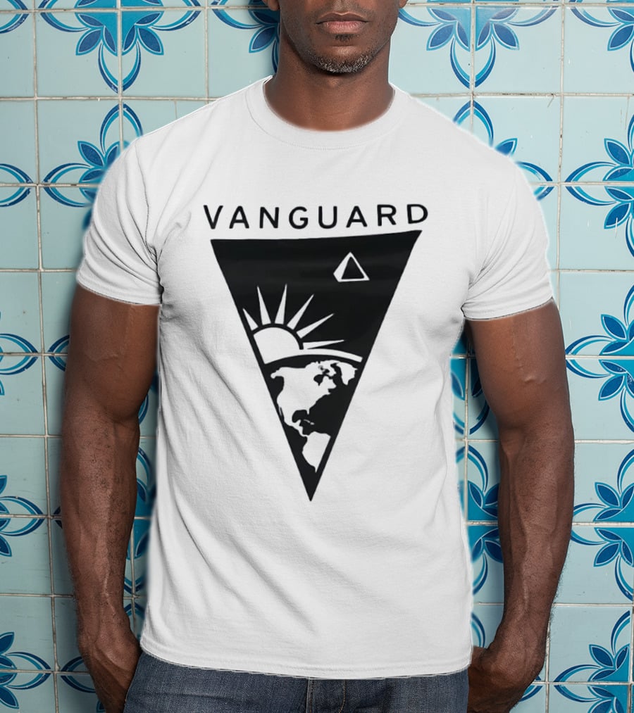 Vanguard Earth Sun Triangle Minimalist Earth Sun T-Shirt
