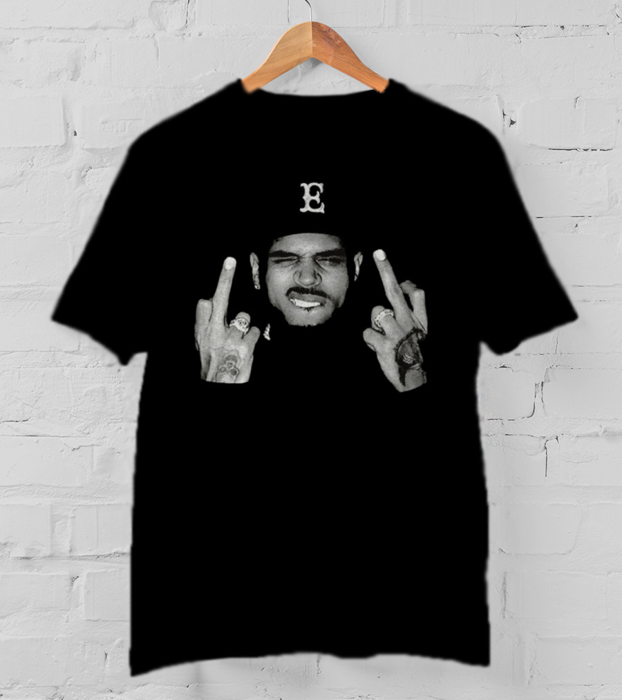 Usher Chris Brown Tour Middle Finger Gesture T-Shirt