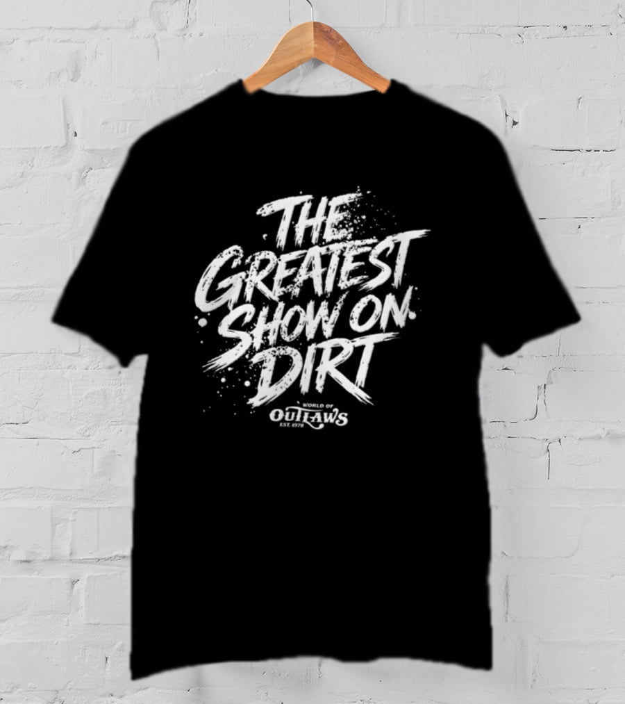 World Of Outlaws The Greatest Show On Dirt Racing Event Promo T-Shirt