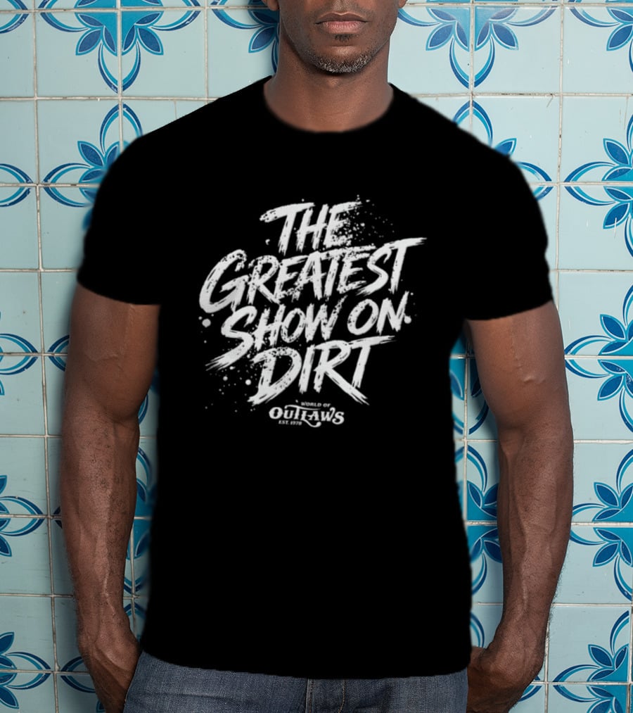 World Of Outlaws The Greatest Show On Dirt Racing Event Promo T-Shirt