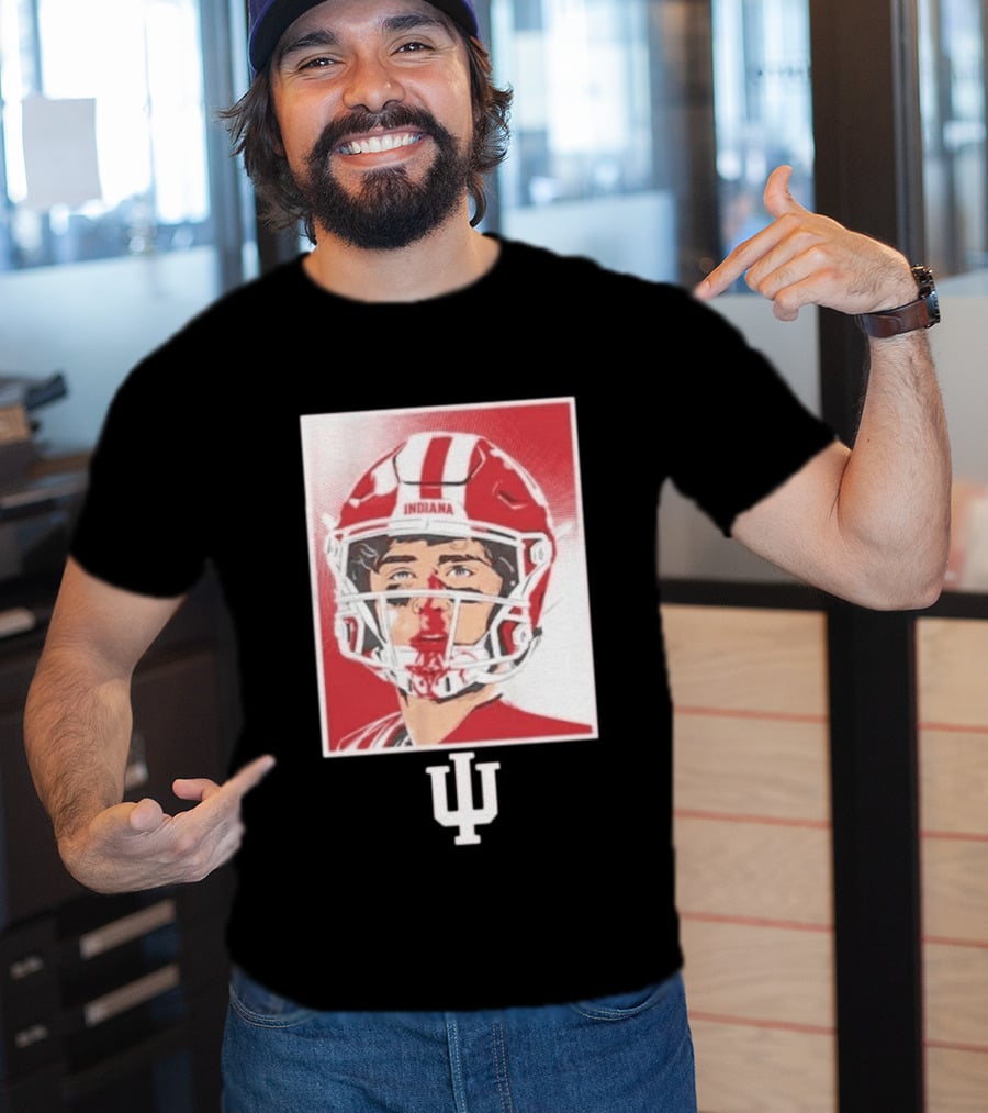 Josh Hoover Indiana Hoosiers Football Bloody Face T-Shirt