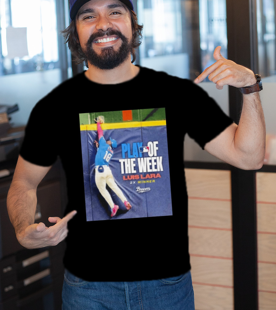 Luis Lara Play Of The Week 2x Winner Milwaukee Brewers T-Shirt