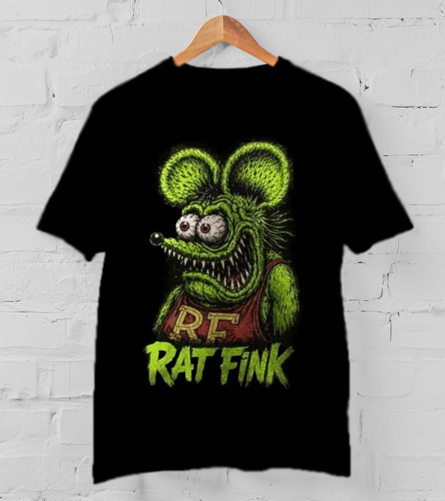 Rat Fink Kustom Kulture Born To Ride Weird RF T-Shirt