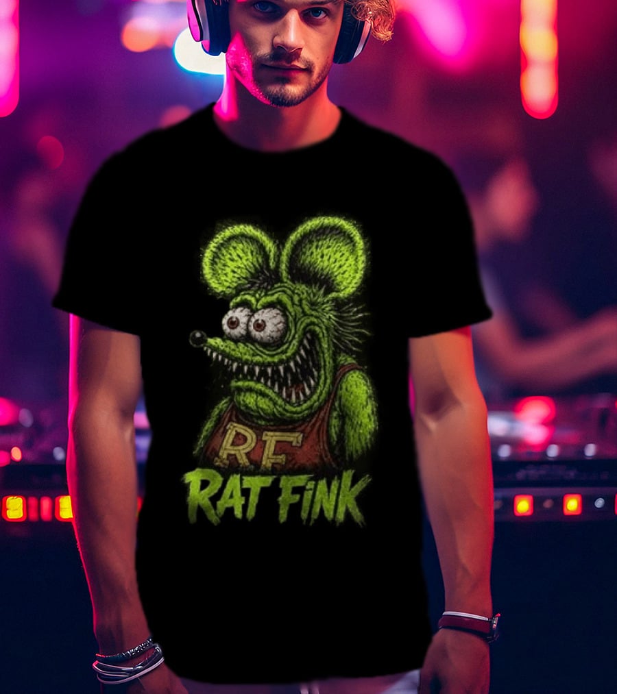 Rat Fink Kustom Kulture Born To Ride Weird RF T-Shirt