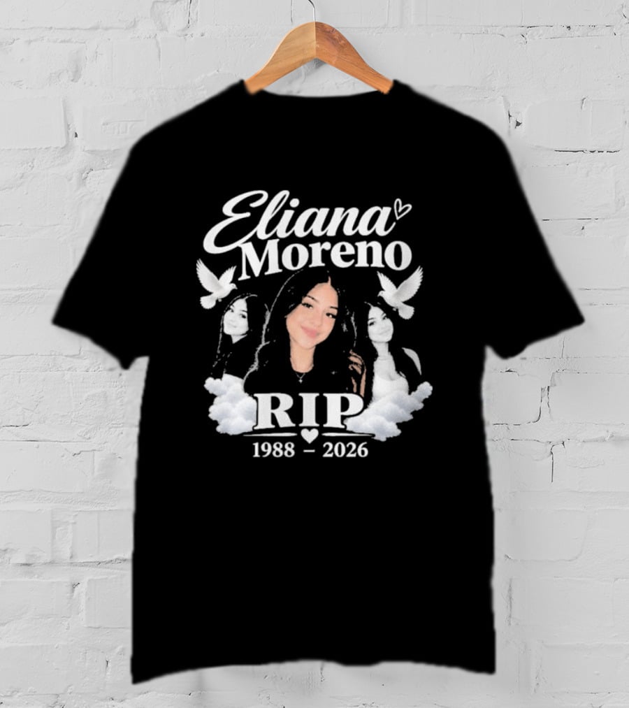 Eliana Moreno RIP 1988 2026 Memorial Tribute With Doves And Clouds T-Shirt