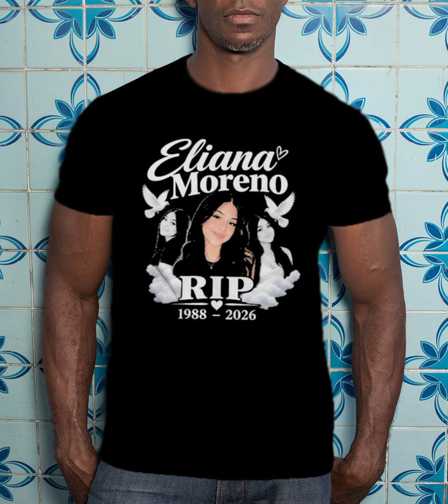 Eliana Moreno RIP 1988 2026 Memorial Tribute With Doves And Clouds T-Shirt