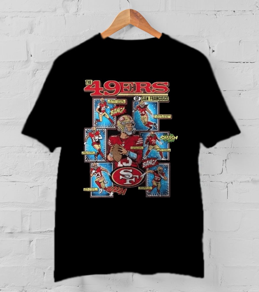 The 49ers Of San Francisco All Stars Comic Bang Smash SF 49ers T-Shirt
