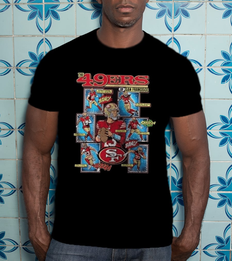 The 49ers Of San Francisco All Stars Comic Bang Smash SF 49ers T-Shirt