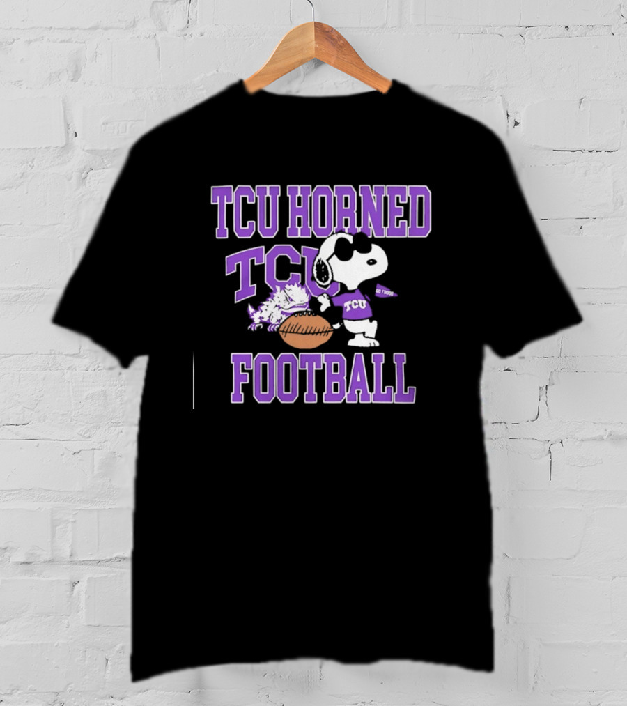 TCU Horned Frogs Football Snoopy Go Frogs T-Shirt