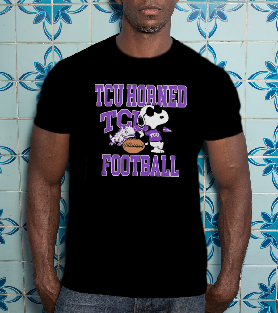 TCU Horned Frogs Football Snoopy Go Frogs T-Shirt