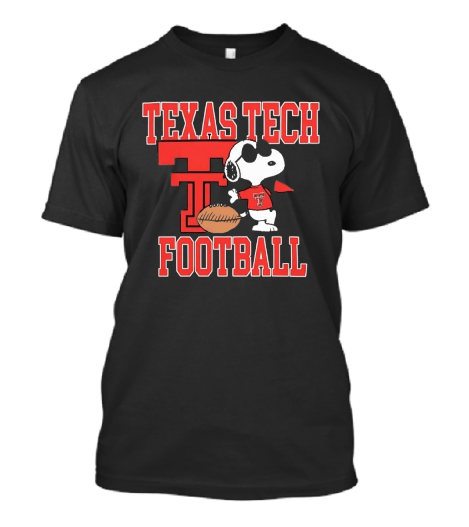 Texas Tech Football Snoopy Peanuts NCAA T-Shirt