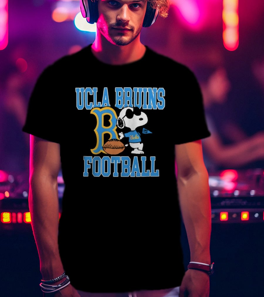 UCLA Bruins Football Snoopy Peanuts Eight Clap T-Shirt