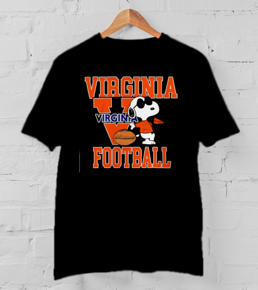 Virginia Cavaliers Football Snoopy Go Hoos T-Shirt