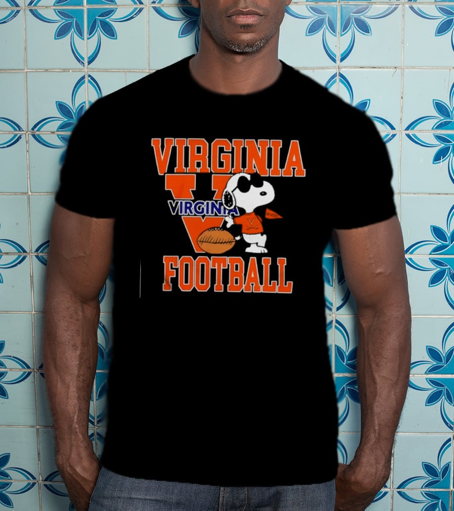 Virginia Cavaliers Football Snoopy Go Hoos T-Shirt